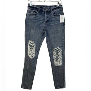 NWT AFRM Luisa Women's Distressed Skinny Denim Jeans Sinner Wash Size 24